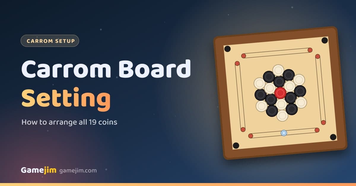 Carrom Board Setting: How to Arrange the Coins, Step by Step
