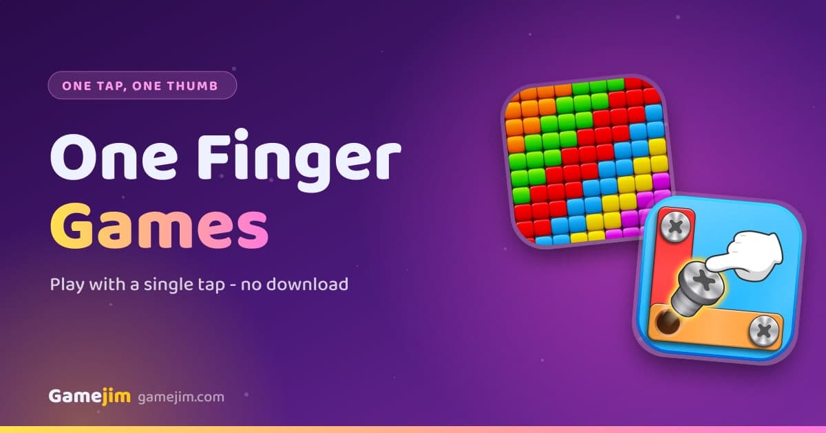 One Finger Games: Games You Can Play With a Single Tap
